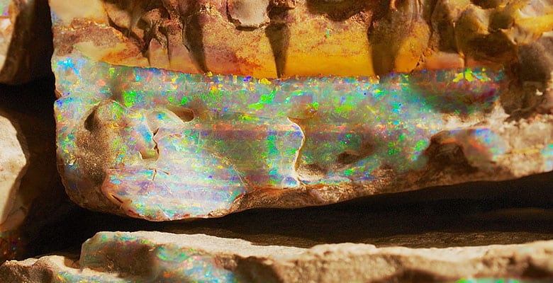 textura de opalina arco iris