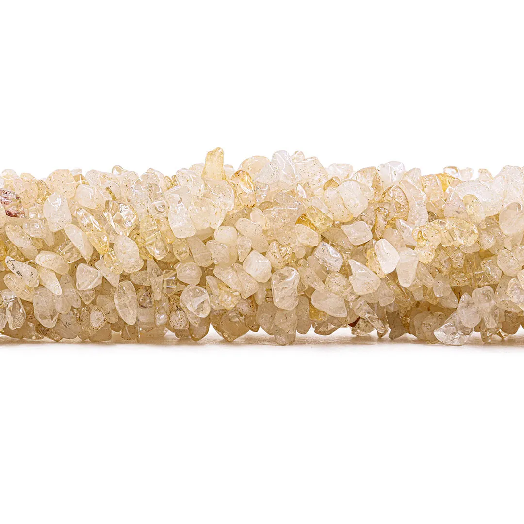 Fio de Cascalho de Citrino Claro Natural - FC106