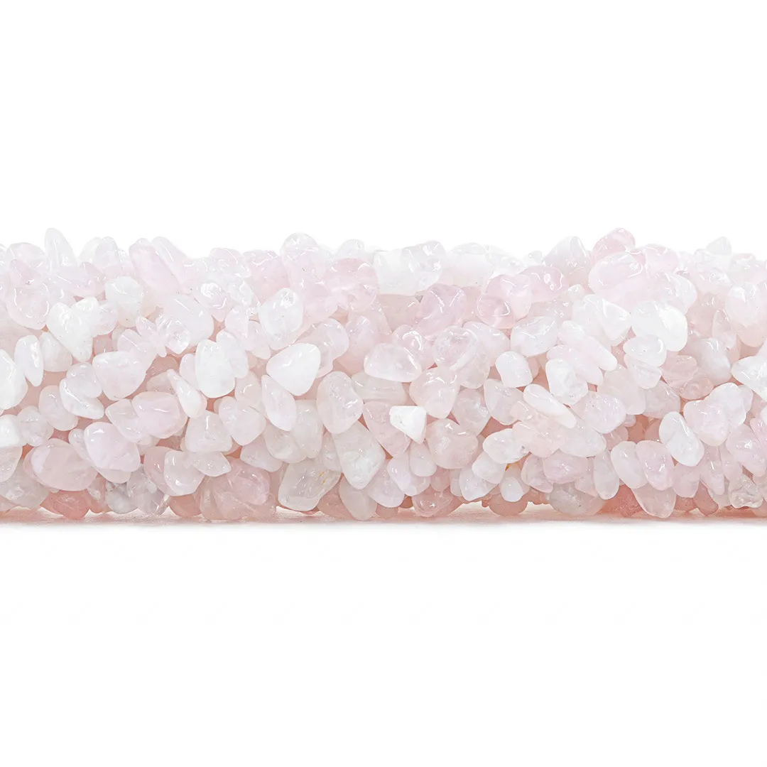 Fio de Cascalho de Quartzo Rosa Claro - FC108