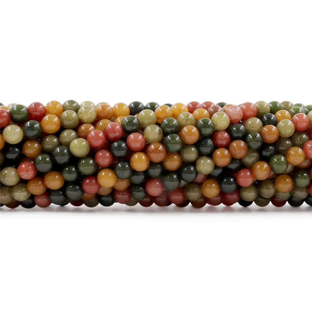 Jaspe Natural Multicolor Esferas de 6mm - F684