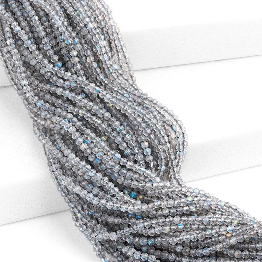 Labradorita Arco Íris Translúcida Natural Esferas de 2.4mm - PP086