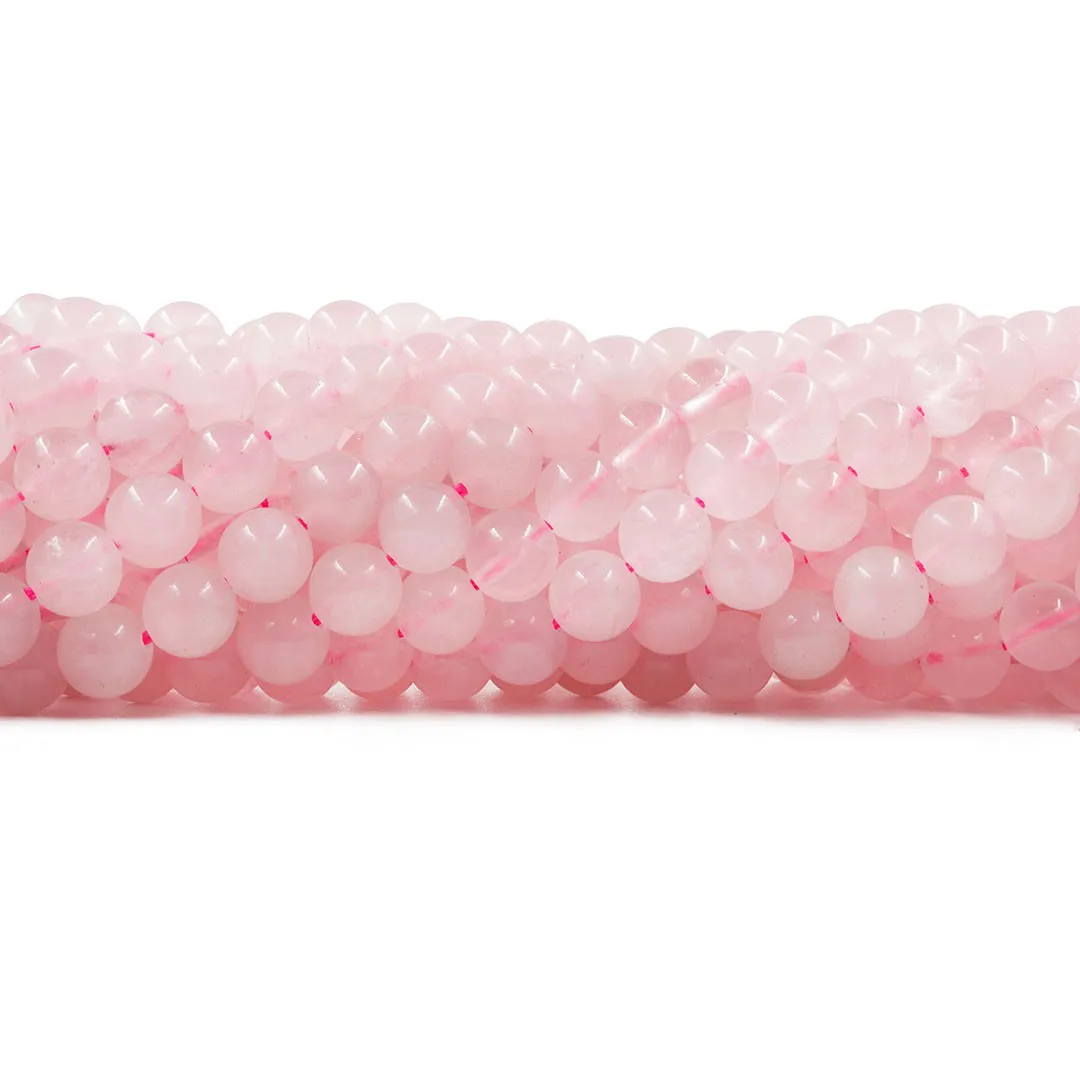 Quartzo Rosa Fio com Esferas de 8mm - F503